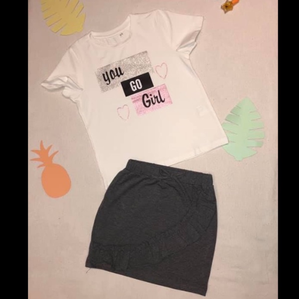 Matching skirt set